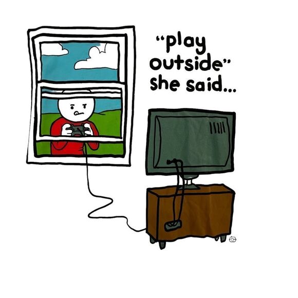 Goodie Two Sleeves ~ white Gaming Tshirt ~ size Medium ~ NWT - Picture 3 of 9